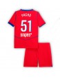 Billige Paris Saint-Germain Willian Pacho #51 Tredjedraktsett Barn 2025-26 Kortermet (+ Korte bukser)